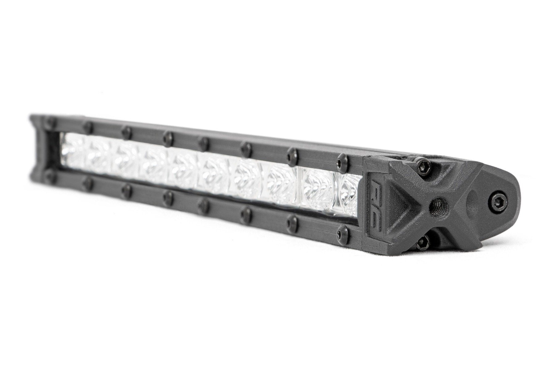 10 Inch Chrome Series LED Light Bar - Slim Line Design, Pair (70410A) | Waterproof Off-Road Lighting for Trucks, Jeeps, ATVs & Marine Boats