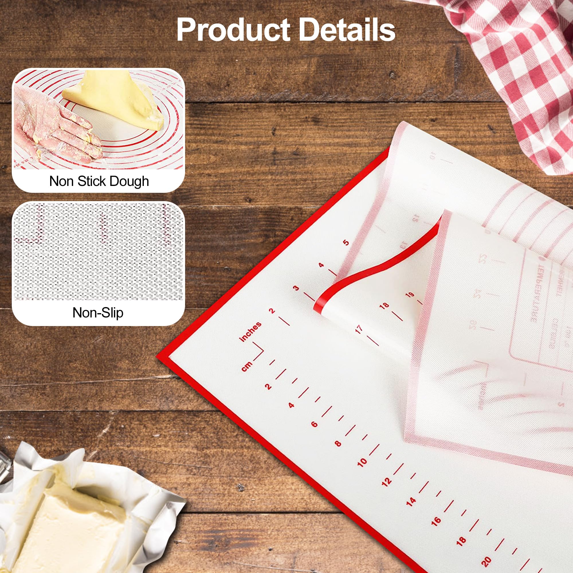 HOOMIL Non-Slip Silicone Baking Mat 28