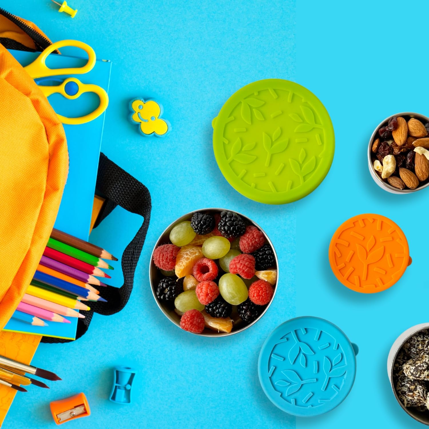TAVVA Stainless Steel Kids Snack Containers - Eco-Friendly, Leak-Proof Lunch Box for School, Bento Box, Toddler Food Storage with Secure Lids | Perfect for School Lunches, Picnics & On-the-Go Snacks