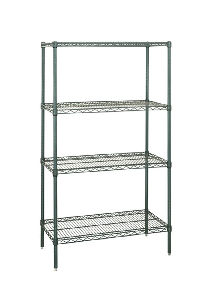 Quantum Wire Shelving 42x30x86 - 4-Shelf Starter Unit for Garage & Storage