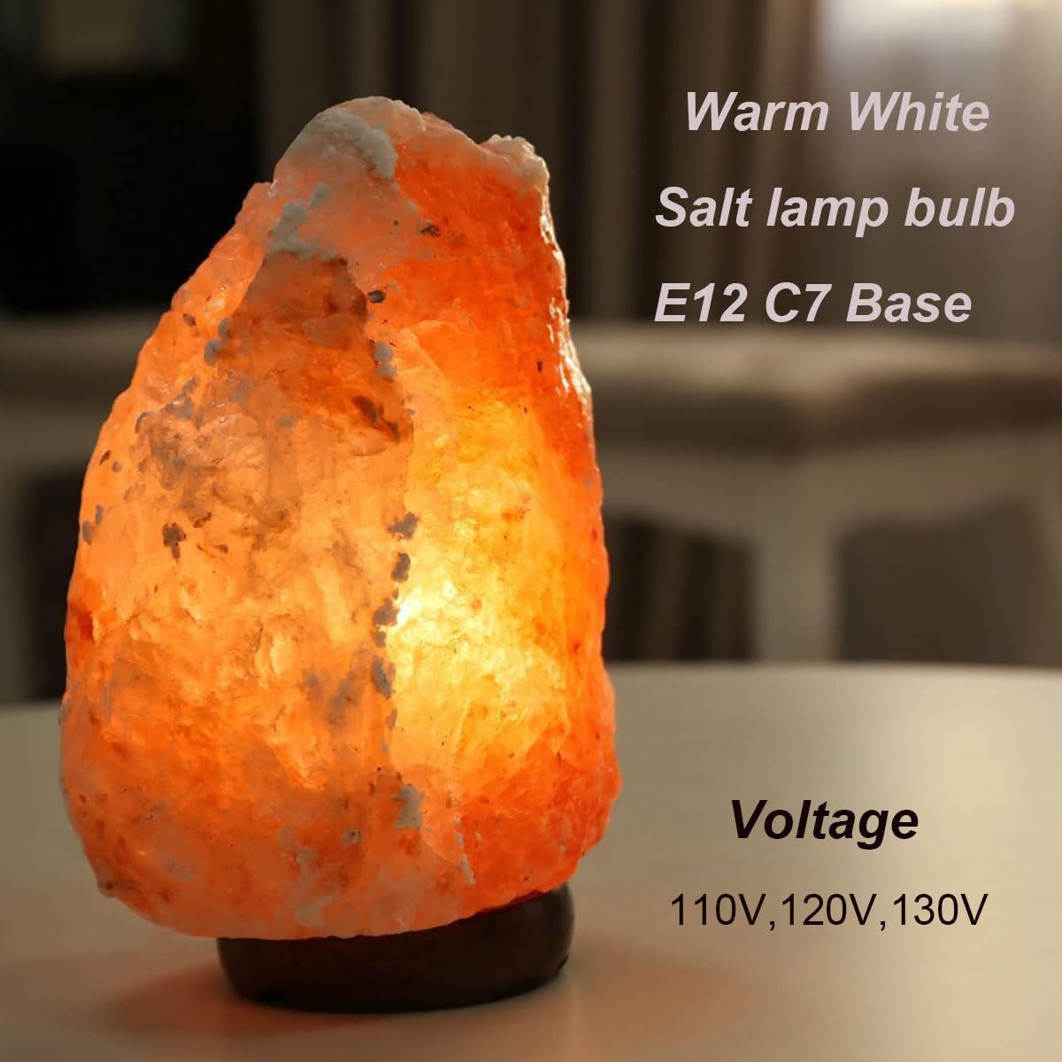 15W E12 C7 LED Salt Lamp Bulbs - Warm White 3000K Candelabra Base Christmas Light Replacement (2-Pack) | Perfect for Himalayan Salt Lamps, Night Lights & Holiday Decorations