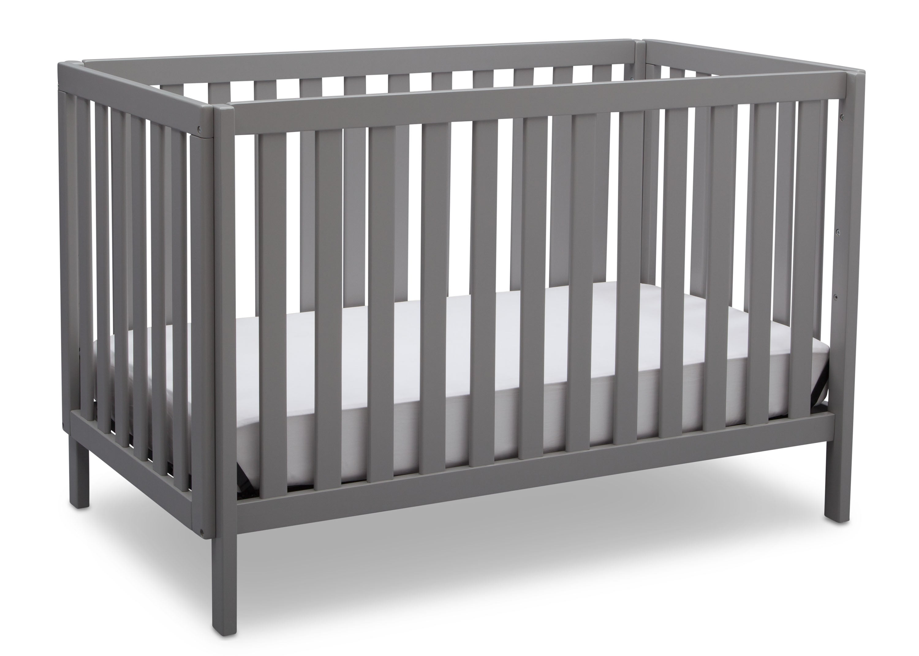Milo 3-in-1 Convertible Baby Crib - White Wooden Nursery Bed with Toddler Rail & Daybed Conversion - Perfect for Newborns to Toddlers in Modern Nursery Rooms