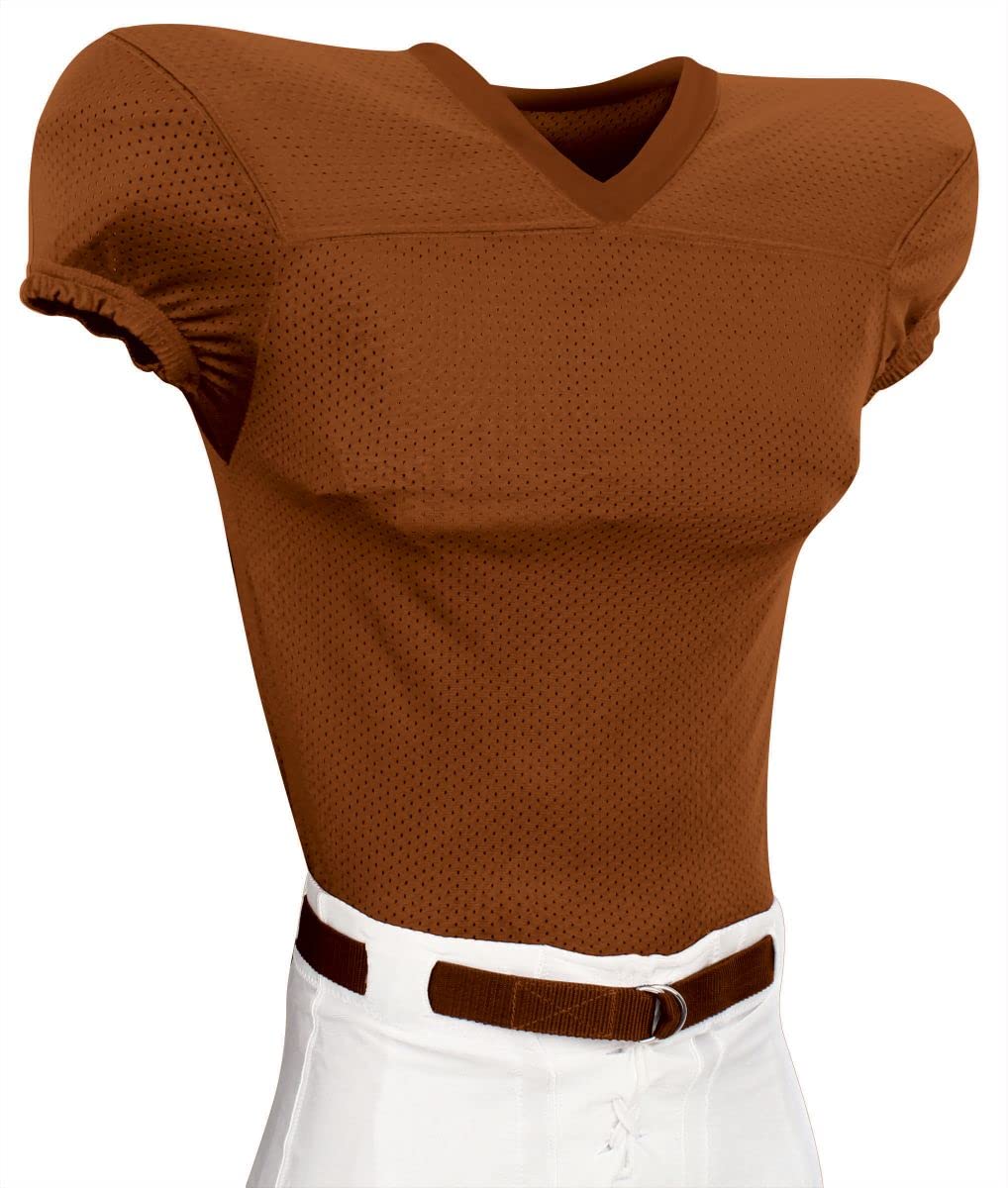 CHAMPRO Youth Audible Football Game Jersey - Texas Orange XS - Lightweight Breathable Practice Jersey for Kids Football Training & Games