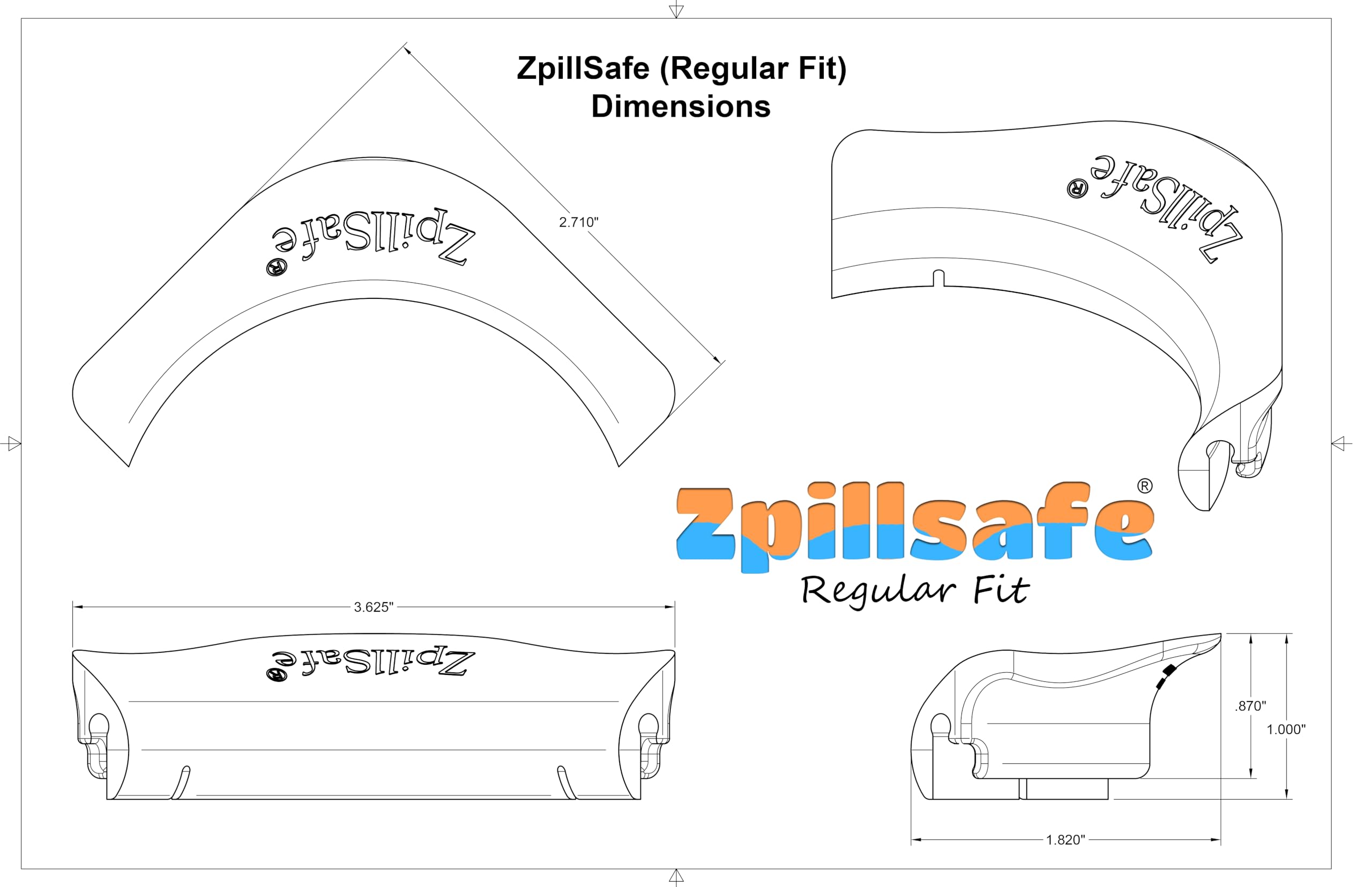 ZpillSafe® Regular Fit Silicone Funnel for 2”-4” Containers - Food Grade, BPA Free - USA Made Kitchen Accessory (2 Pack, Clear) - Perfect for Cooking, Baking, Canning & Liquid Transfer