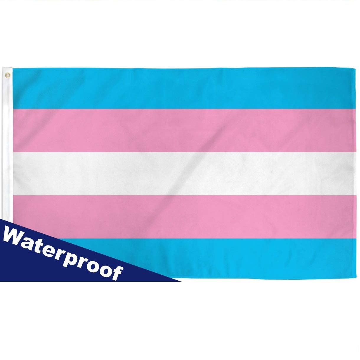 2x3 FT Transgender Pride Flag - Waterproof Outdoor Banner - Durable Polyester Material - LGBTQ+ Rainbow Flag for Parades, Events & Home Decor