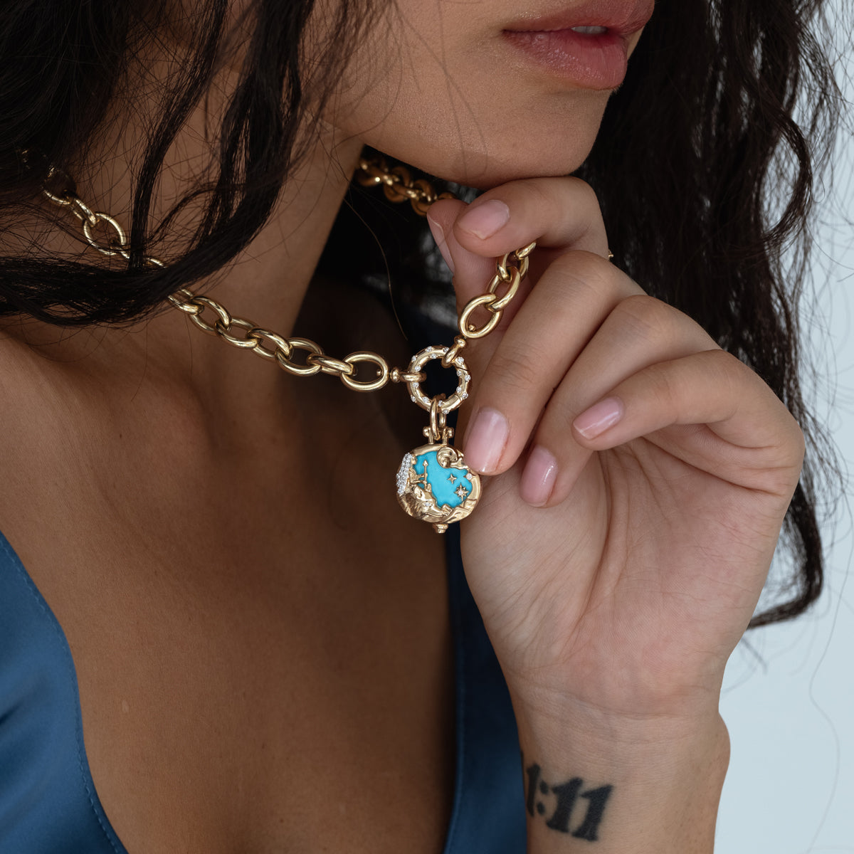 Wild Women Turquoise Pendant Necklace - Handcrafted Sterling Silver Jewelry for Boho Style & Everyday Wear | Perfect Gift for Women, Birthdays & Special Occasions