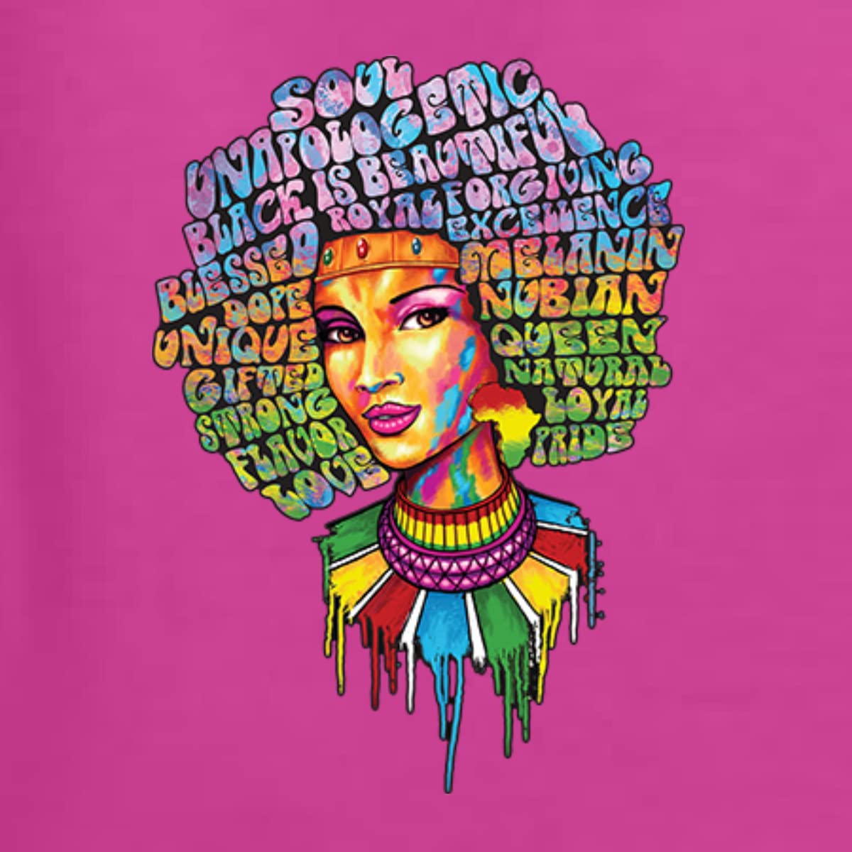 Wild Bobby Words of Character Strong Black Woman Black Pride Unisex Crewneck Graphic Sweatshirt | Motivational Apparel for Women & Men | Perfect for Casual Wear, Street Style & Empowerment Events