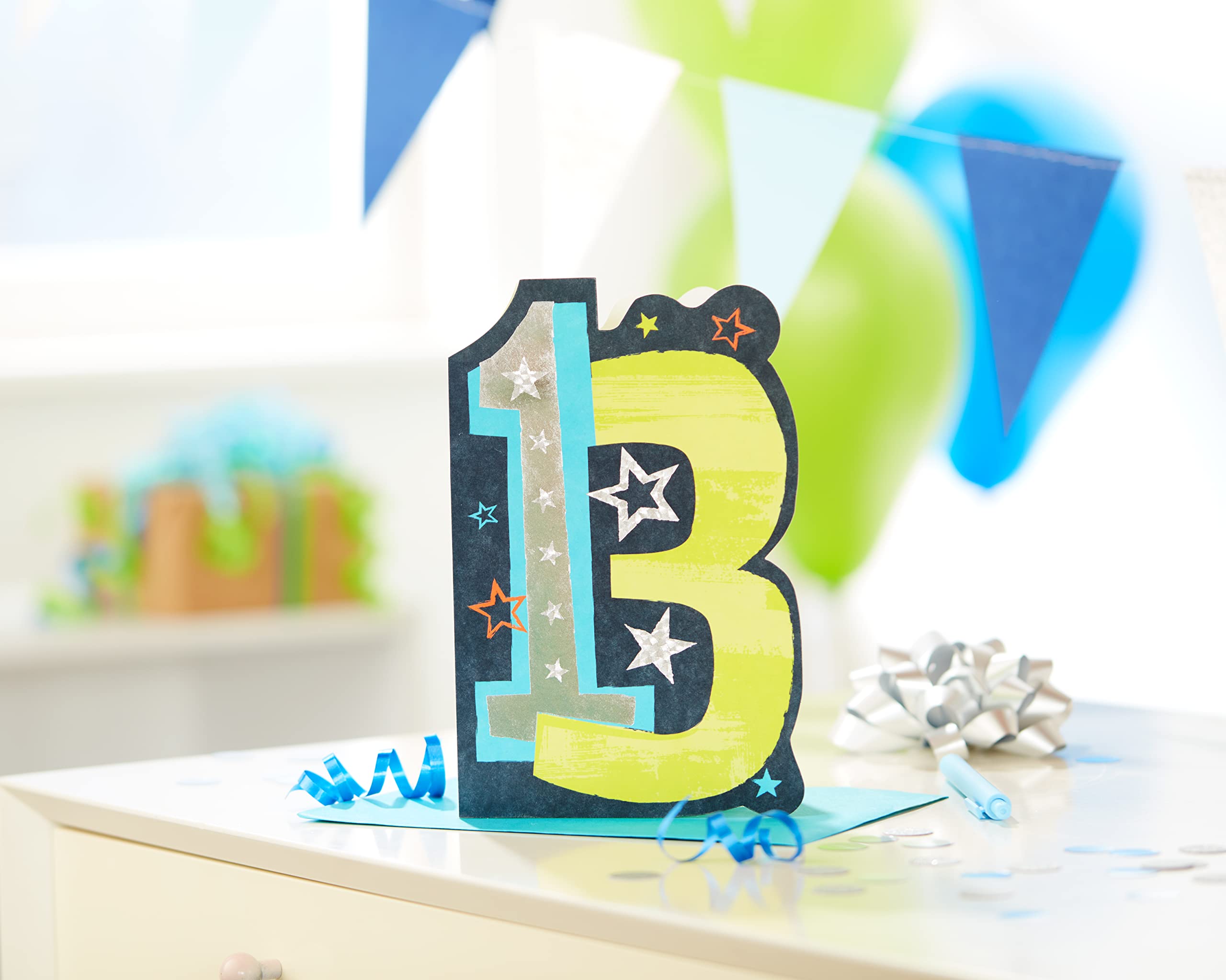 Official 13th Birthday Card - American Greetings - Funny Teen Greeting Card for Boys & Girls - Perfect for 13th Birthday Parties & Milestone Celebrations