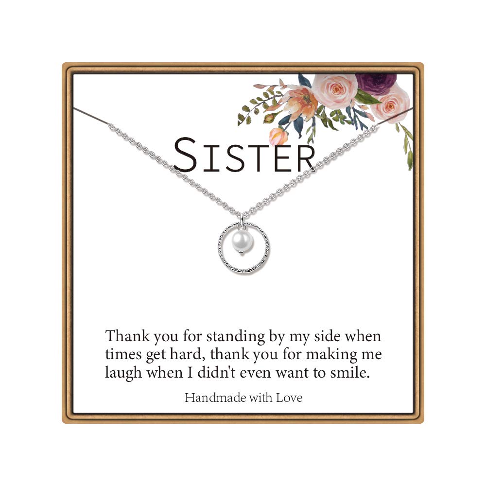 Dainty Infinity Circle Cross Necklace for Women & Girls - Perfect Gift for New Moms, Granddaughters, Best Friends, Bridesmaids, Sisters, Cousins & Aunts - Religious Jewelry for Birthdays, Anniversaries & Special Occasions