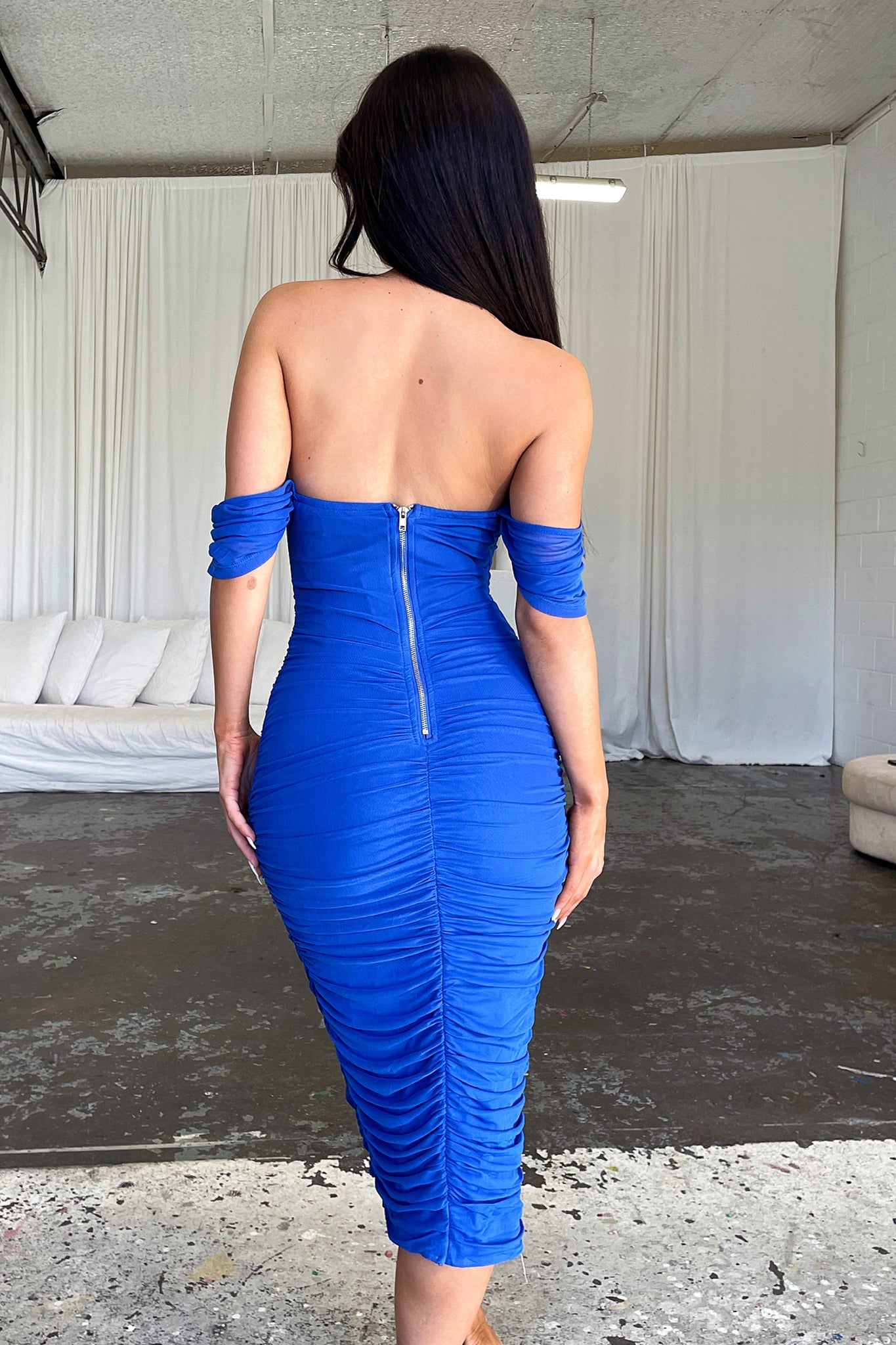 Lucinda Midi Dress - Royal Blue Flowy Summer Dress for Women | Perfect for Beach Vacations, Date Nights & Garden Parties