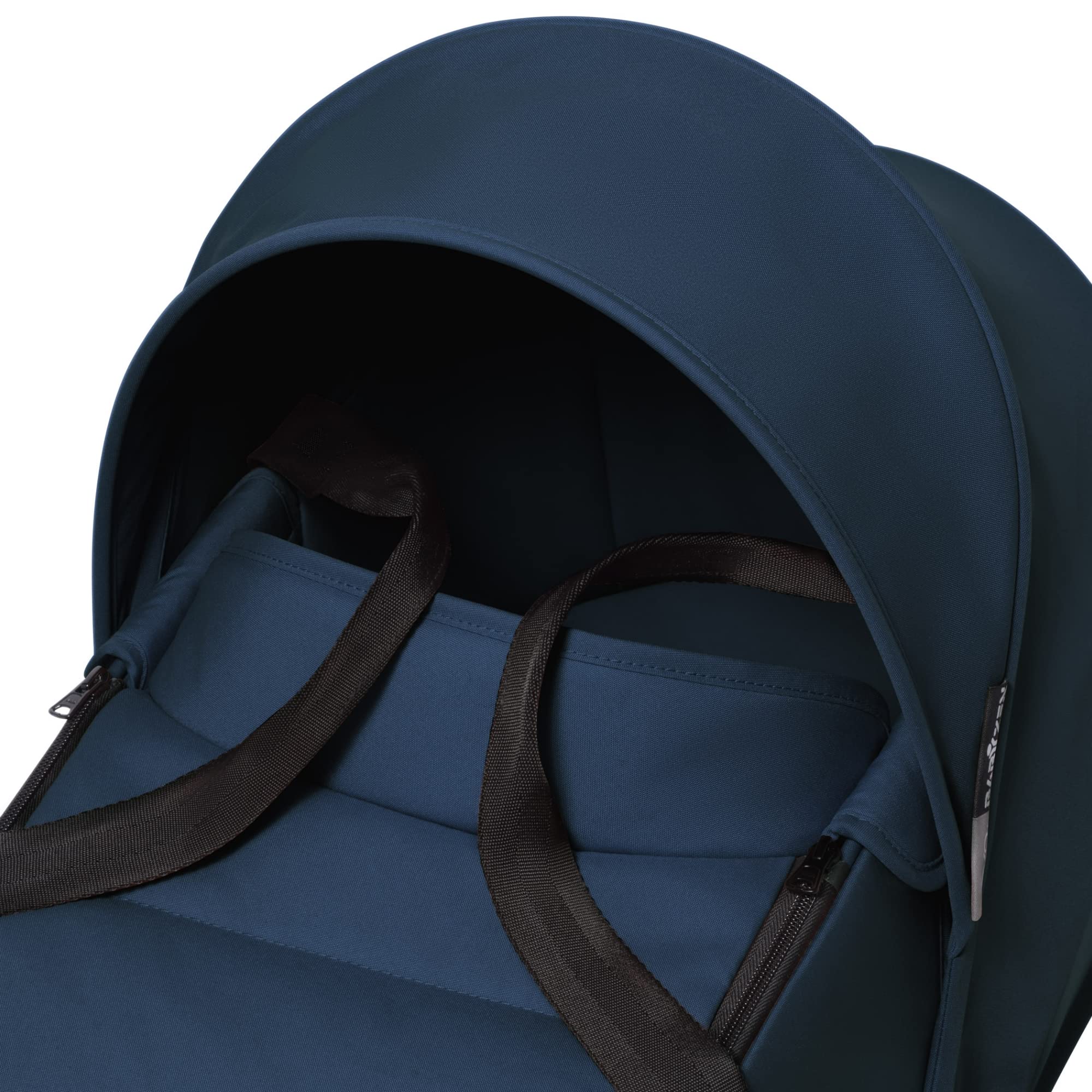 Babyzen YOYO 0+ Bassinet for Newborns - Navy Blue Baby Crib with Thick Double Mattress, Ventilated Shell & Canopy | Compatible with YOYO2 Stroller Frame (Sold Separately) | Perfect for Nursery, Travel & On-the-Go Parenting
