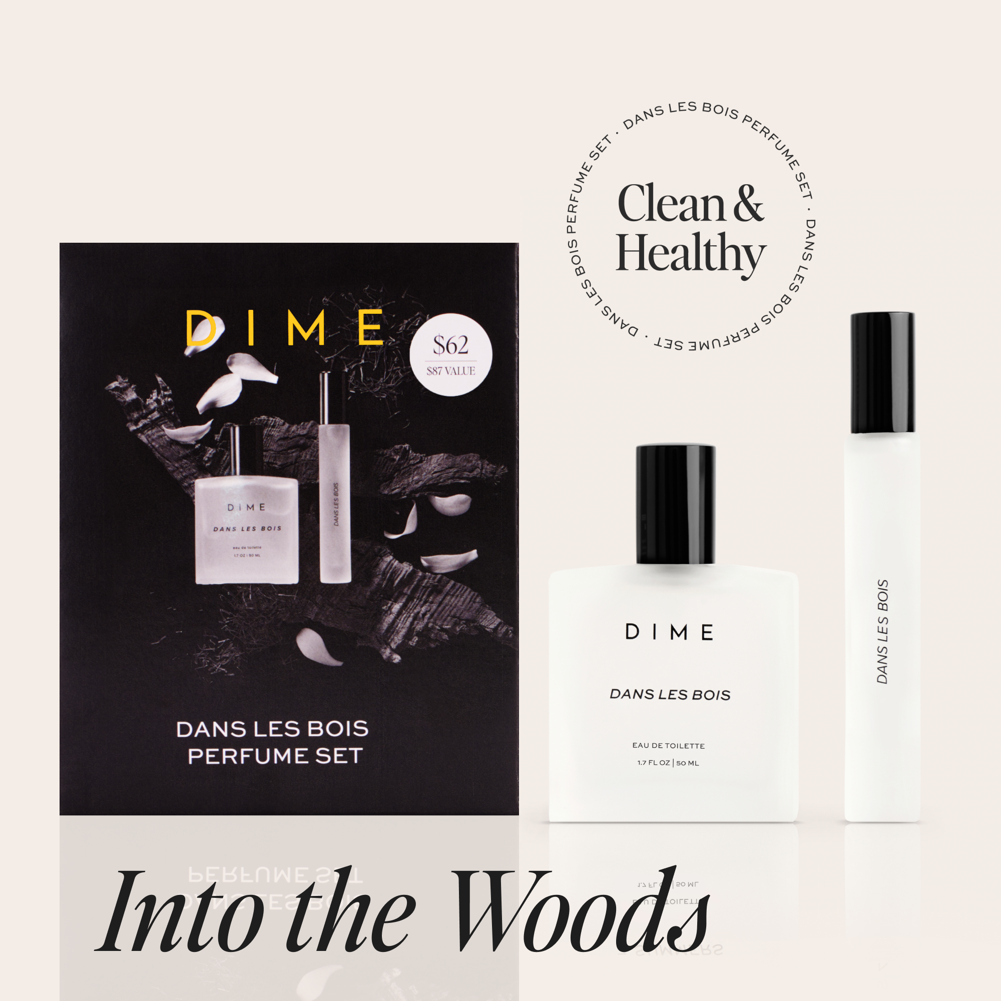 Dans Les Bois® Luxury Perfume Set for Women - Floral & Woody Scent Gift Set - Perfect for Date Nights, Special Occasions & Everyday Elegance