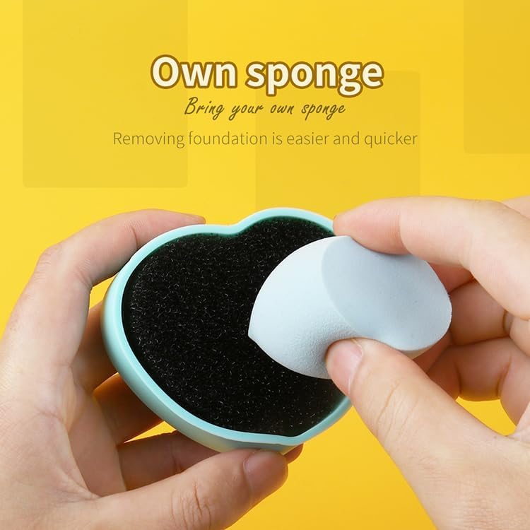BPA-Free Silicone Makeup Brush Cleaner Pad - 2 in 1 Heart Shape Cosmetic Brush Washer, Reusable & Eco-Friendly, Multicolor (Medium, 2 Pack) for Professional Makeup Artists & Beauty Enthusiasts at Home Salon