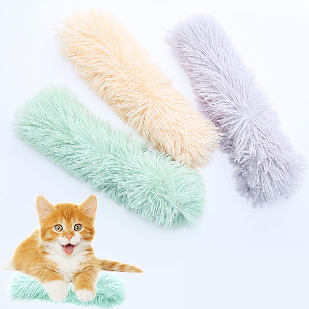 3 Pack Cat Kicker Toys with Sound Paper & Catnip - Durable Interactive Cat Toys for Indoor Play - Fun Chewing & Kicking Toys for Cats, Kittens & Puppies - Perfect for Playtime, Training & Stress Relief