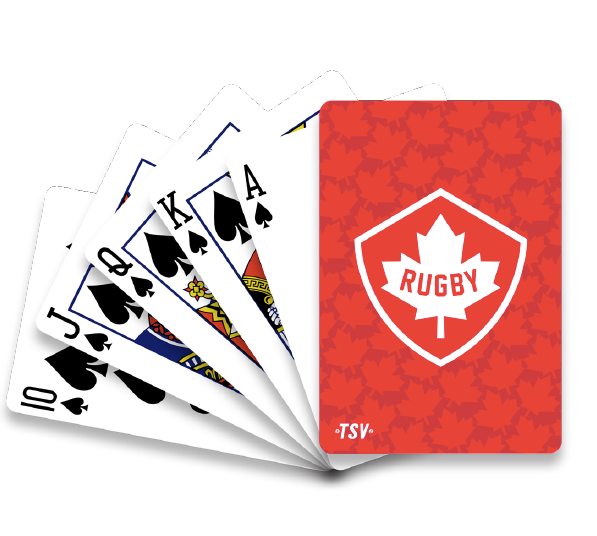 Rugby Canada Playing Cards - Premium Quality Deck for Rugby Fans, Collectors & Game Nights | Perfect for Sports Enthusiasts, Poker Games & Canadian Rugby Memorabilia