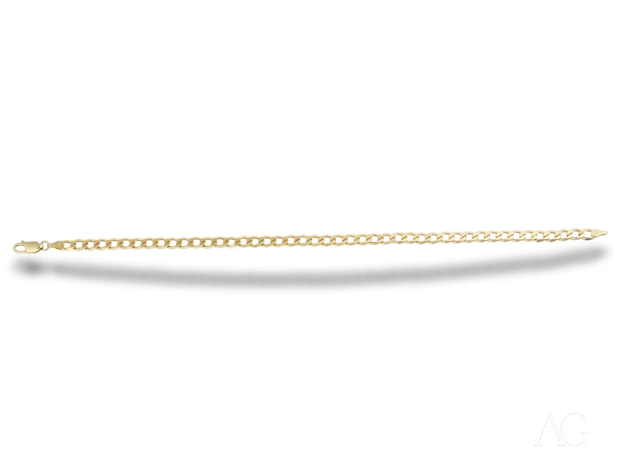 18K Solid Gold Cuban Link Bracelet for Men & Women - Luxurious, Bold & Durable Jewelry Gift for Parties, Weddings & Everyday Wear
