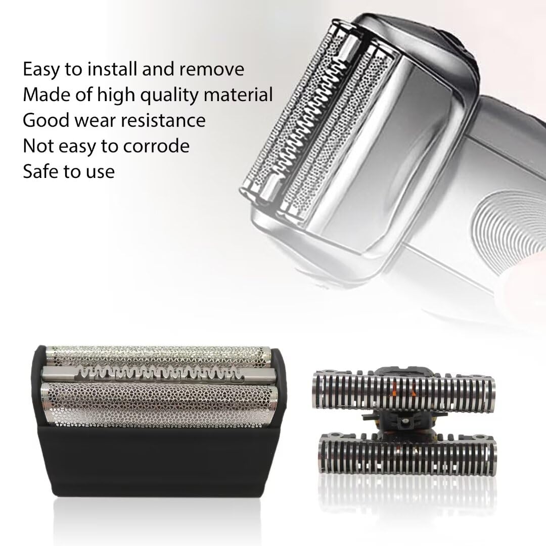 Braun 5000 6000 Series Replacement Shaver Foil & Cutter - Compatible with Series 3 350 360 380 5612 5770 6520 Models - Perfect for Smooth Shaving at Home or Travel