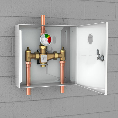Guardian G6021 Thermostatic Mixing Valve 13 GPM - High Flow Temperature Control for Showers, Bathtubs & Commercial Plumbing Systems