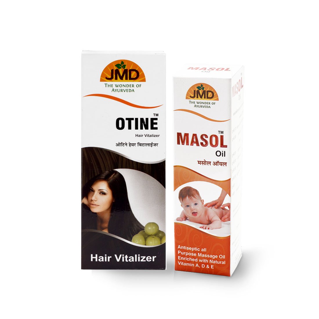 Jmd Medico Otine Hair Oil & Masol Oil Combo - Natural Hair Growth Treatment for Hair Fall Control - Hair Vitalizer for Women & Men - Perfect for Daily Scalp Massage & Nourishment