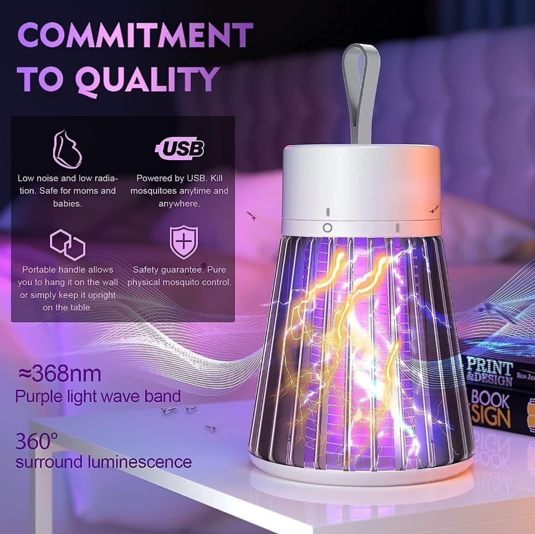 UPRONex21 Mosquito Lamp - Eco-Friendly Bug Zapper with Electric Shock Technology - Dual Mosquito Killer for Indoor & Outdoor Use - Portable Insect Trap for Home, Camping, and Patio Protection