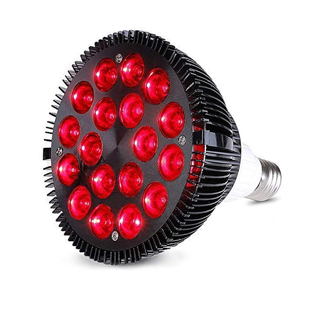 Antony 36W Red LED Plant Grow Light Bulb - Full Spectrum E26 Grow Lamp for Hydroponics & Greenhouse - Ideal for Blooming, Fruiting & Indoor Gardening | Perfect for Herbs, Vegetables & Houseplants