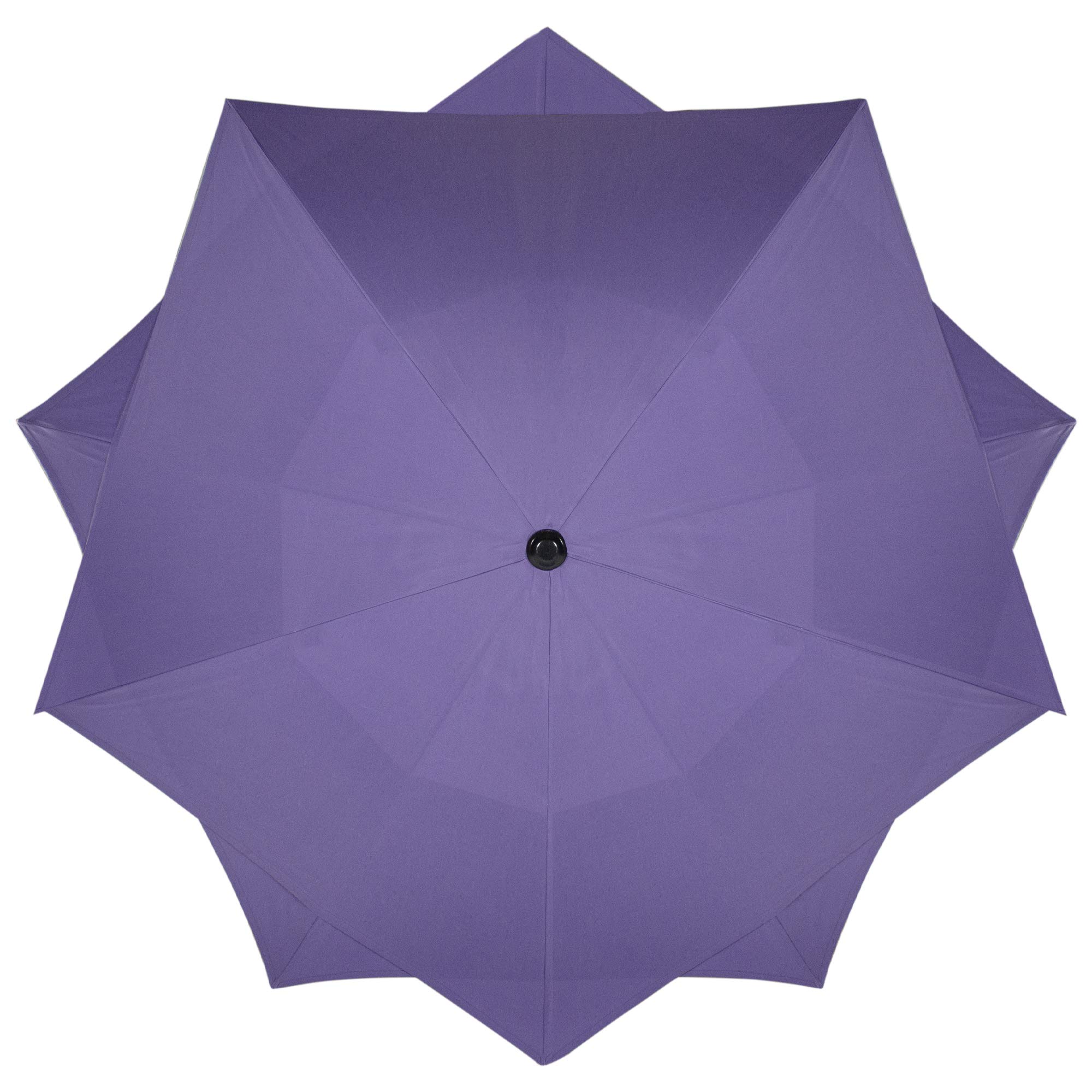 8.85ft Purple Outdoor Patio Lotus Umbrella with Easy Hand Crank - Perfect for Poolside, Garden, Backyard, and Beach Shade