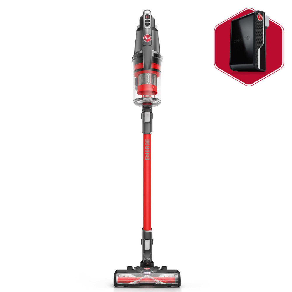 HOOVER BH53640VCD ONEPWR® Emerge Jumpstart Cordless Stick Vacuum - Factory Serviced with Home Essentials Warranty | Lightweight Cleaning for Hard Floors & Carpets | Perfect for Pet Hair & Quick Pickups