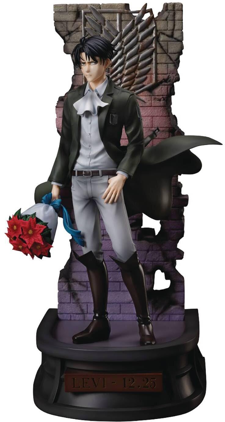 FuRyu Attack on Titan The Final Season Levi Birthday F:Nex 1:7 Scale Anime Figure - Collectible Levi Ackerman Statue for Anime Fans & Attack on Titan Merch Collectors - Perfect for Display, Gifts & Anime Decor