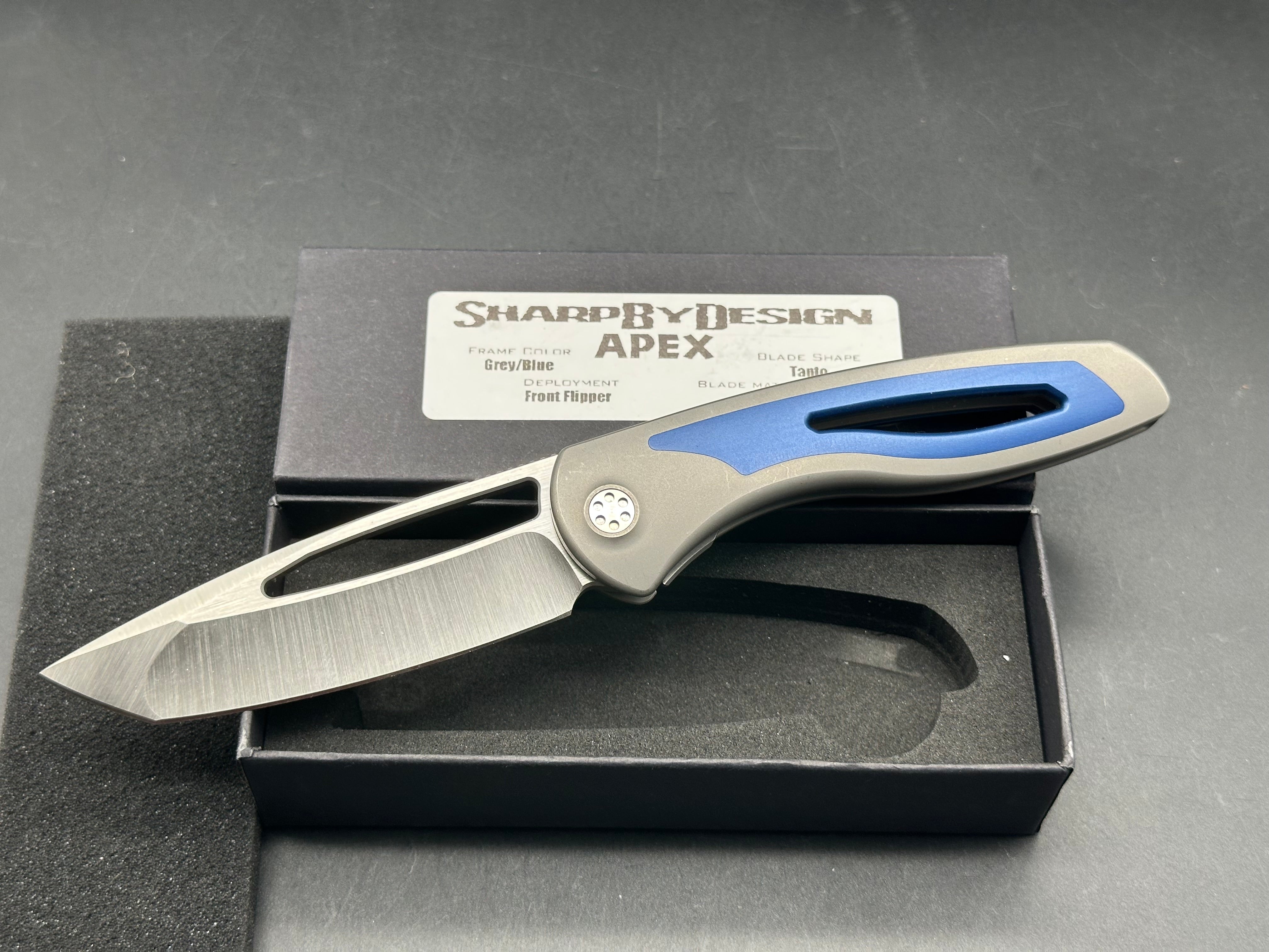 Sharp By Design Apex Folding Knife - Premium EDC Pocket Knife with Razor-Sharp Blade for Outdoor, Camping & Everyday Carry (EDC)