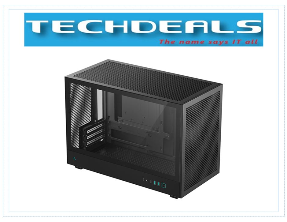 Deepcool CH260 MATX Tower PC Case - Black | Compact Gaming & Home Office Computer Chassis for High Airflow & Cable Management
