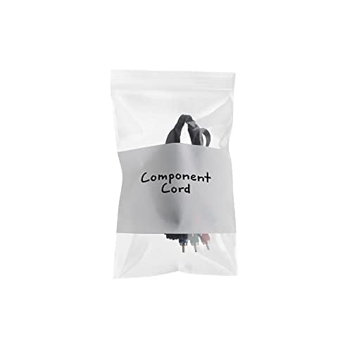 1000 Pack Small Resealable Plastic Bags - 3x5 Inch Clear White Block Storage Bags (2 Mil Thick) | Perfect for Food Storage, Crafts, Organizing & Travel