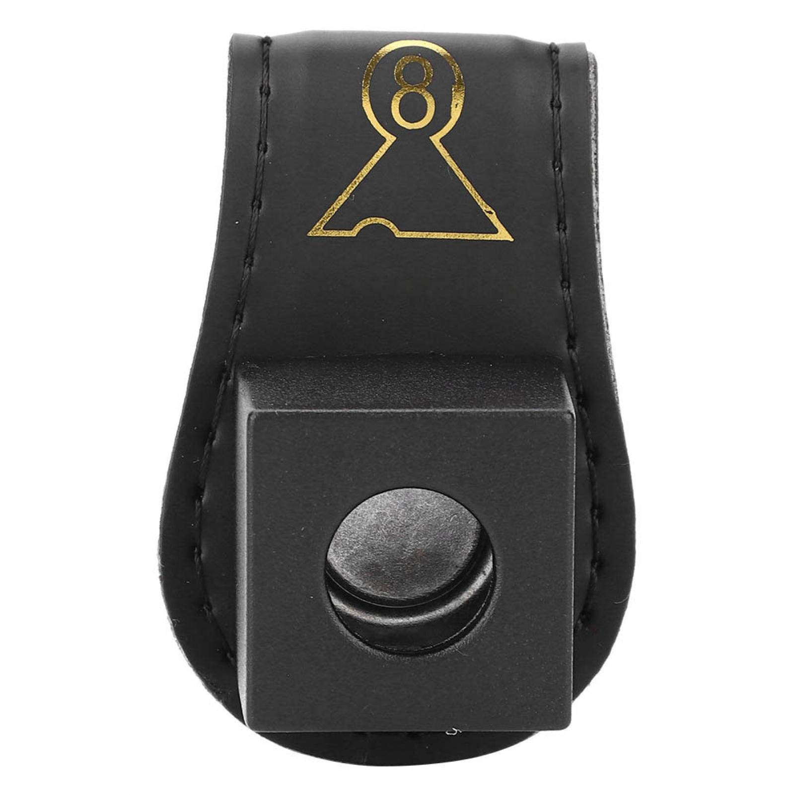 Premium Leather Magnetic Billiard Cue Chalk Holder - Portable Belt Clip for Pool Players - Compact 7x5x4.5cm Design - Perfect for Bars, Game Rooms & Professional Tournaments