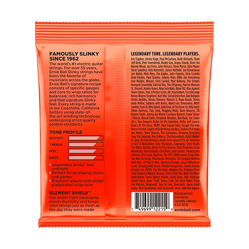 Ernie Ball 2215 Nickel Skinny Top Heavy Bottom Electric Guitar Strings - Perfect for Rock, Metal & Heavy Riffs