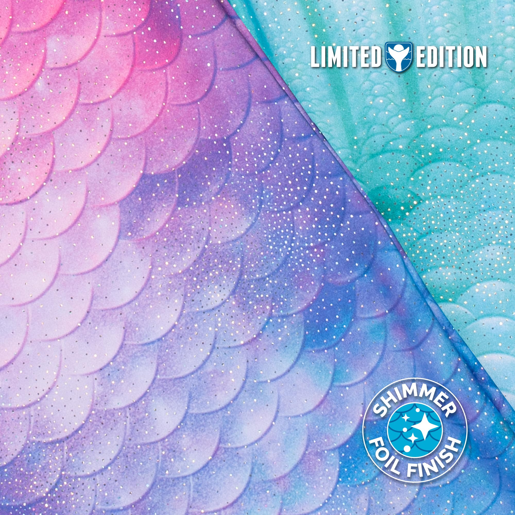 Fin Fun Limited Edition Mermaid Tail Swimwear for Girls, Kids, Women, Teens & Adults - Reinforced Tips & Monofin Included - Perfect for Pool Parties, Beach Vacations & Underwater Photography