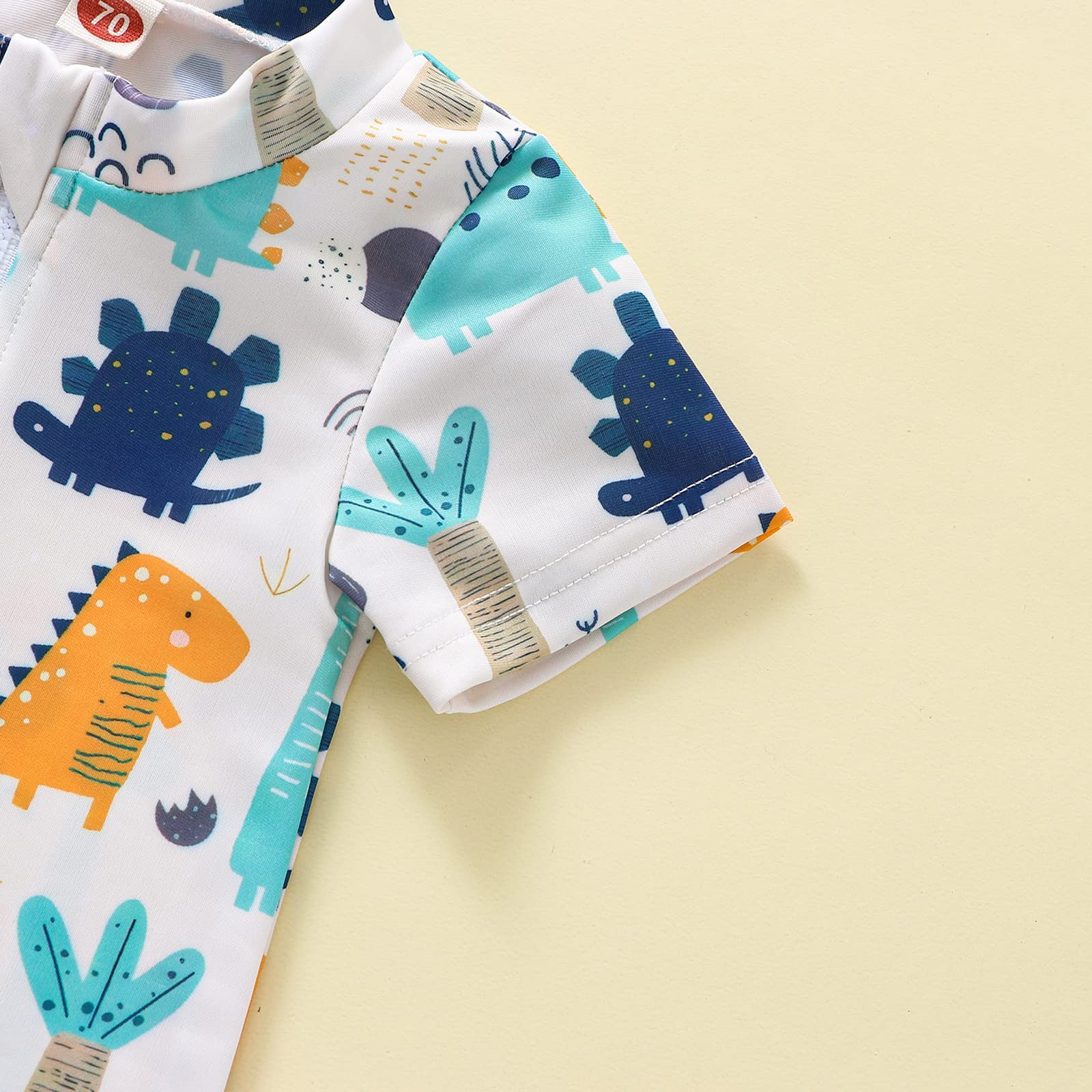 MERSARIPHY Toddler Boys & Girls Rash Guard Swimsuit - UPF 50+ Sun Protection, Quick Dry, Cartoon Print Baby Swimwear for Beach, Pool & Water Play