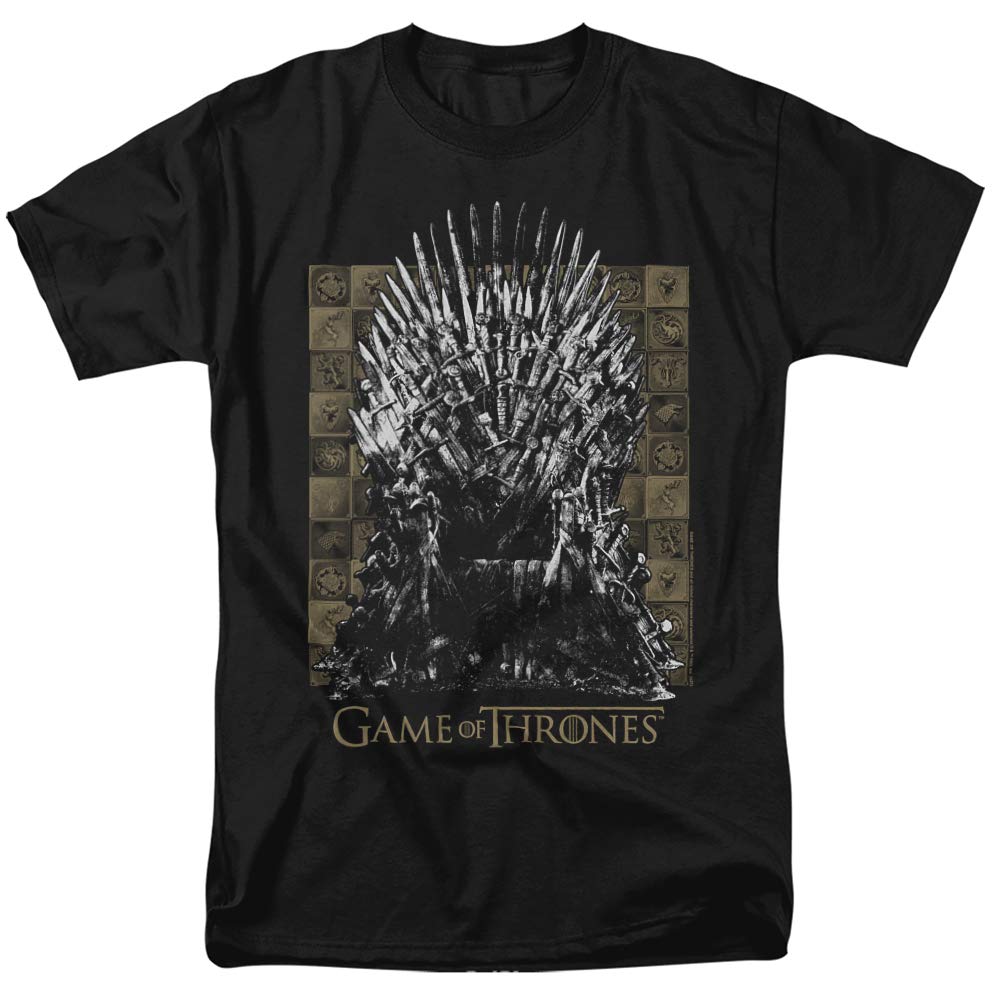 Game of Thrones Iron Throne T-Shirt for Men & Women - Official Licensed GOT Merchandise - Perfect for Cosplay, Halloween Costumes & Fantasy Fans