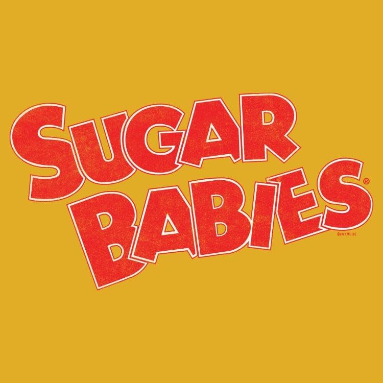 Vintage Style Sugar Babies Candy Logo Graphic Tee - Soft Cotton Adult T-Shirt for Casual Wear, Parties & Retro Fashion Lovers