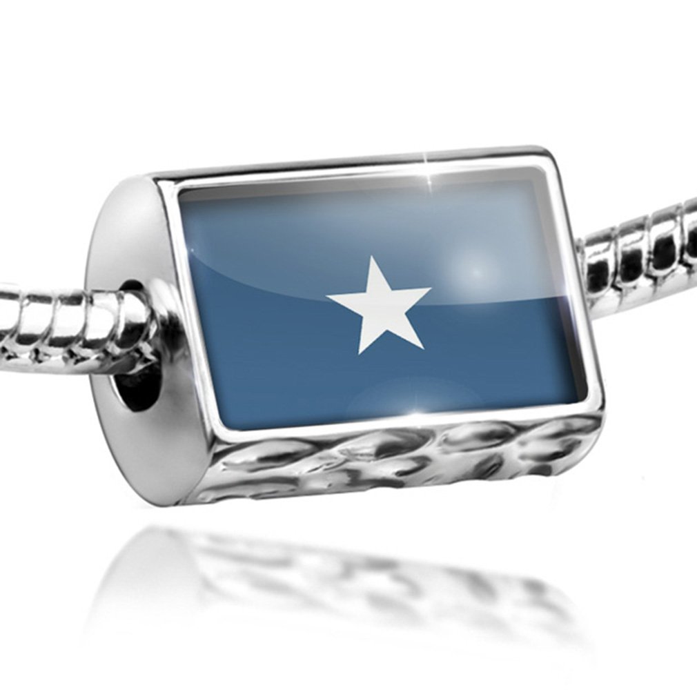 Charm Somalia Flag Bead - Compatible with All European Bracelets | Perfect for DIY Jewelry, Friendship Bracelets & Cultural Pride Accessories