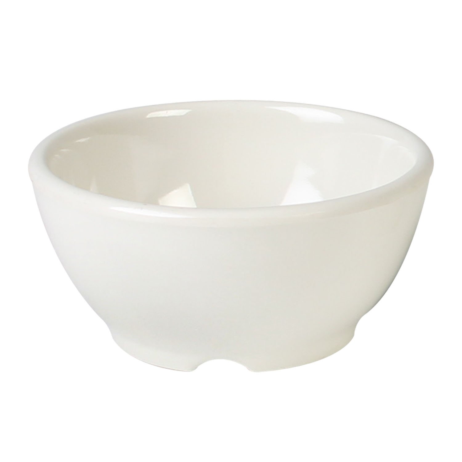 Ivory Melamine Soup Bowls - Set of 12 (4.68 Inch, 10 oz) Durable Dinnerware for Restaurants, Picnics & Outdoor Dining - Shatterproof & Lightweight