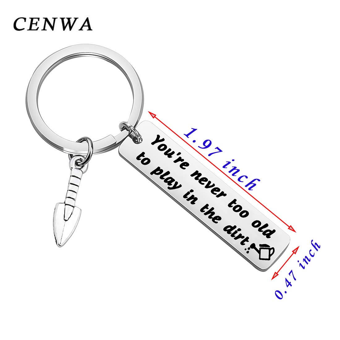 Gardening Keychain Gift for Plant Lovers - Florist Jewelry for Gardeners
