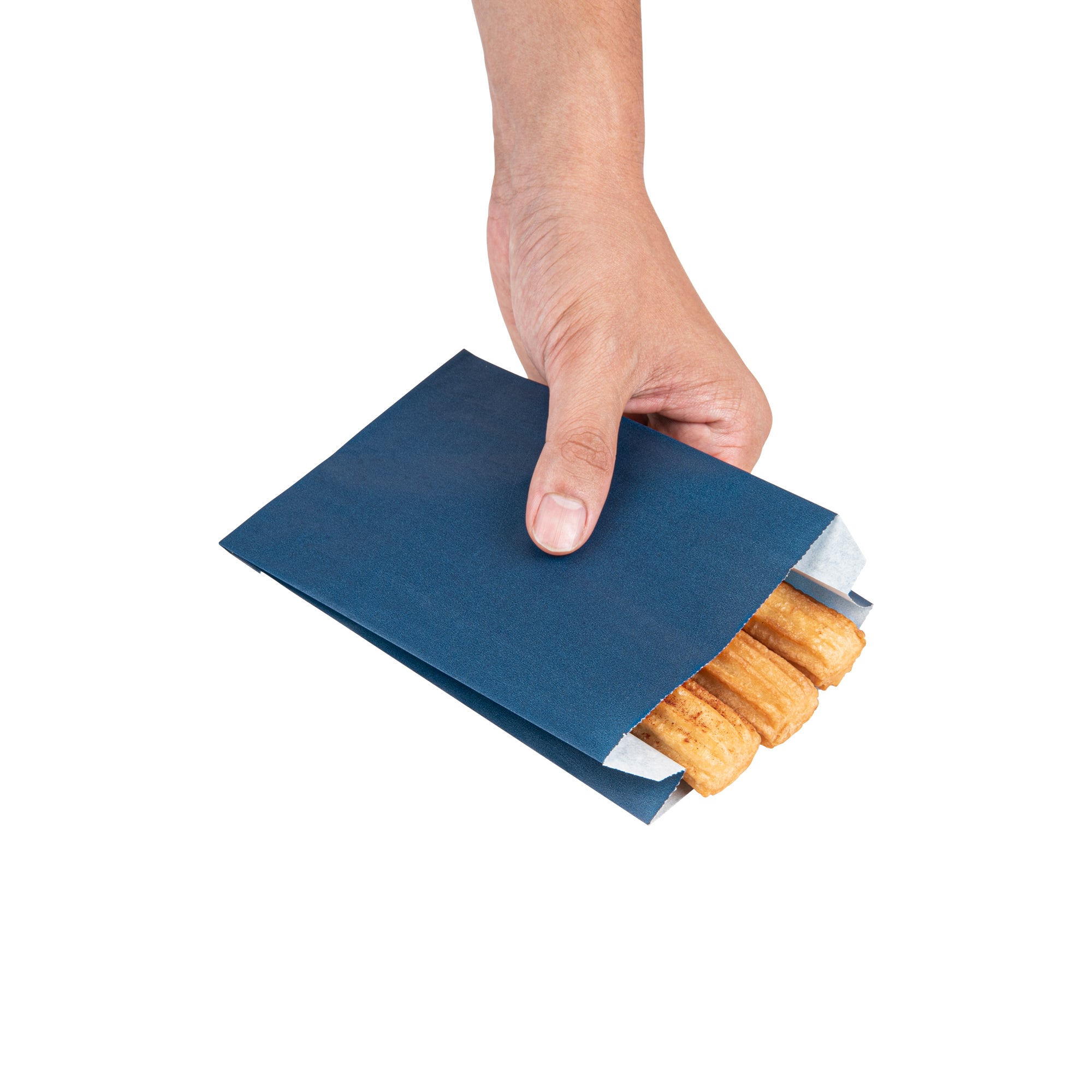Premium Midnight Blue French Fry & Snack Bags - 4.25