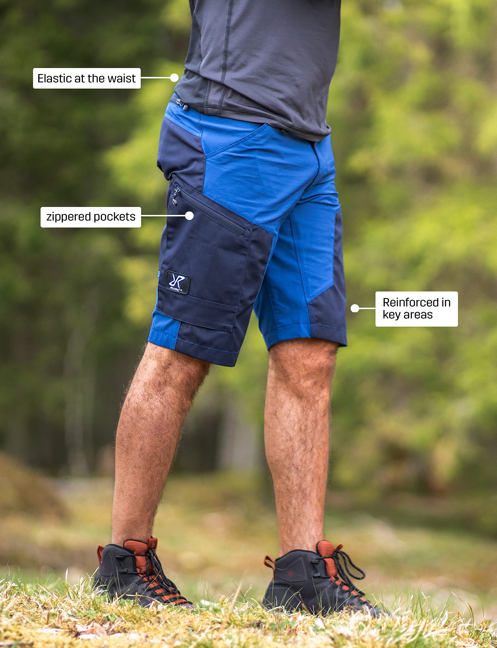 RevolutionRace Men's RVRC GP Hiking Shorts - Durable, Water Repellent Outdoor Shorts for Hiking, Camping & Adventure | Perfect for Trail Running, Travel & Summer Activities