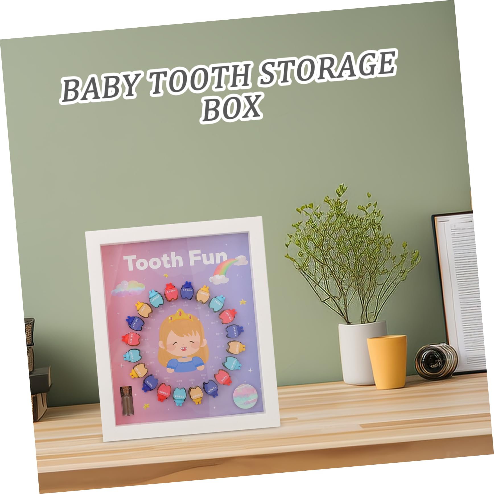 BIUDECO Teeth Storage Box Set - Organizer for Baby Teeth, Fetal Hair & Keepsakes | Durable Tooth Holder for Kids, Secure Container for First Tooth & Milestone Memories | Perfect for Baby Shower Gifts & Childhood Memorabilia Organization