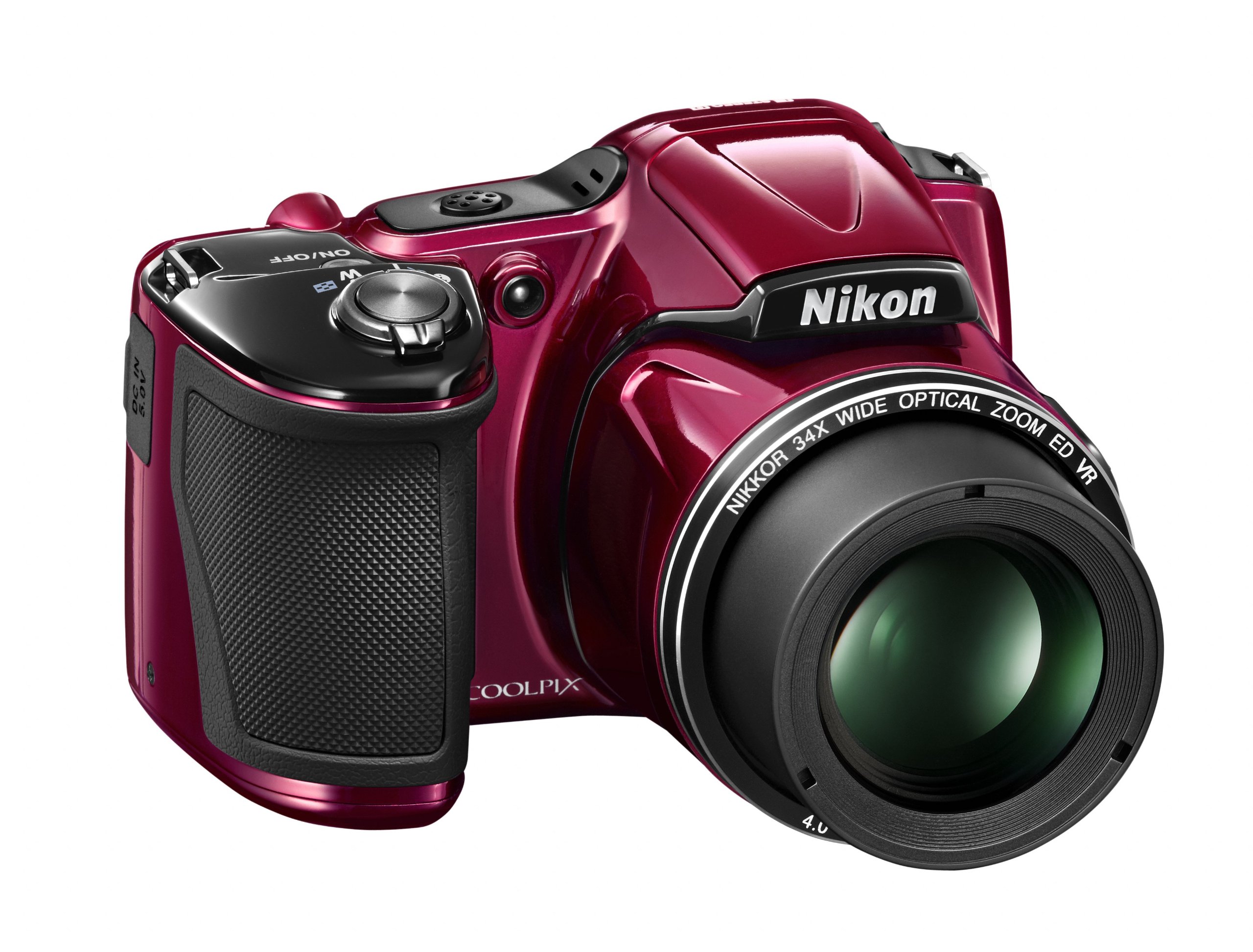 Nikon COOLPIX L830 16MP Digital Camera with 34x Optical Zoom - Certified Refurbished (Red) | Perfect for Travel Photography, Wildlife Shots & Family Events