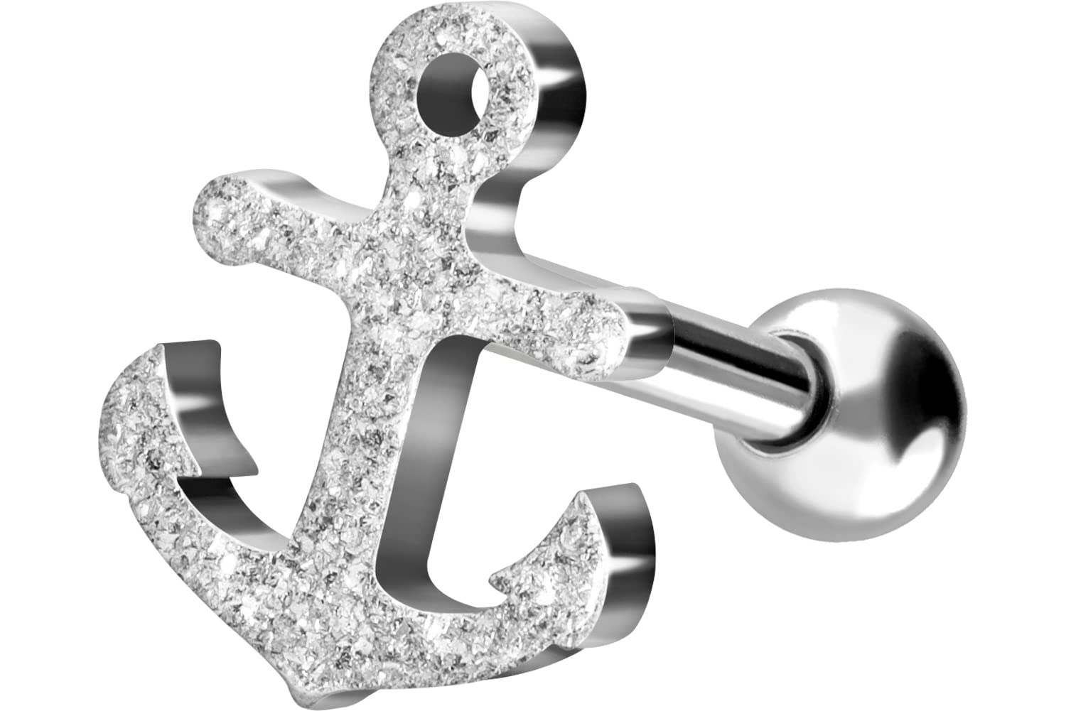 16G Surgical Steel 316L Ear Piercing Jewelry - Anchor Helix Tragus Cartilage Stud Earrings for Men & Women | Hypoallergenic Body Jewelry | Perfect for Daily Wear, Parties & Professional Settings