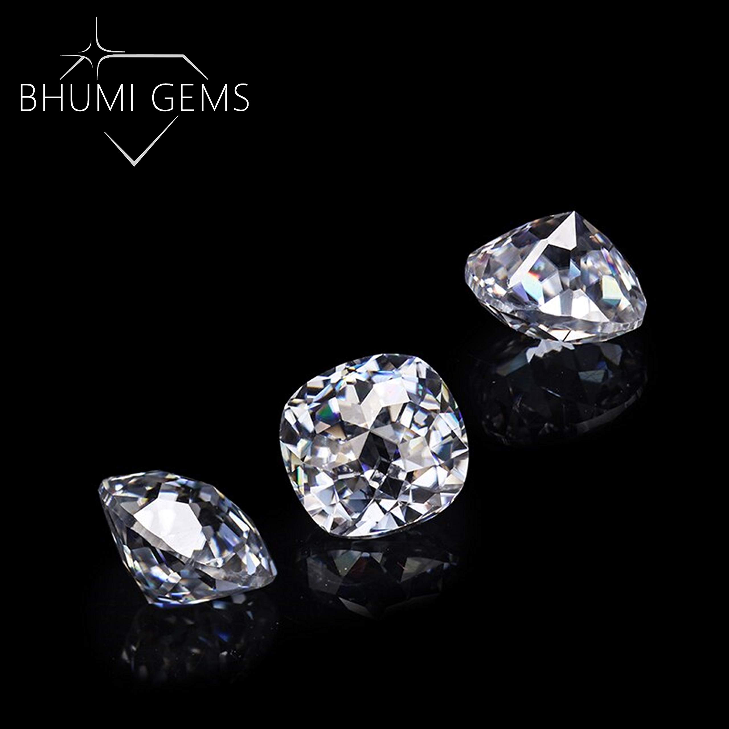 2CT-30CT Cushion Jubilee Cut VVS1 Colorless Loose Moissanite Diamonds for Jewelry Making - Engagement Rings, Wedding Bands, Pendants, Earrings & Bracelets | Perfect for Custom Designs, Bridal Jewelry & Gift Giving
