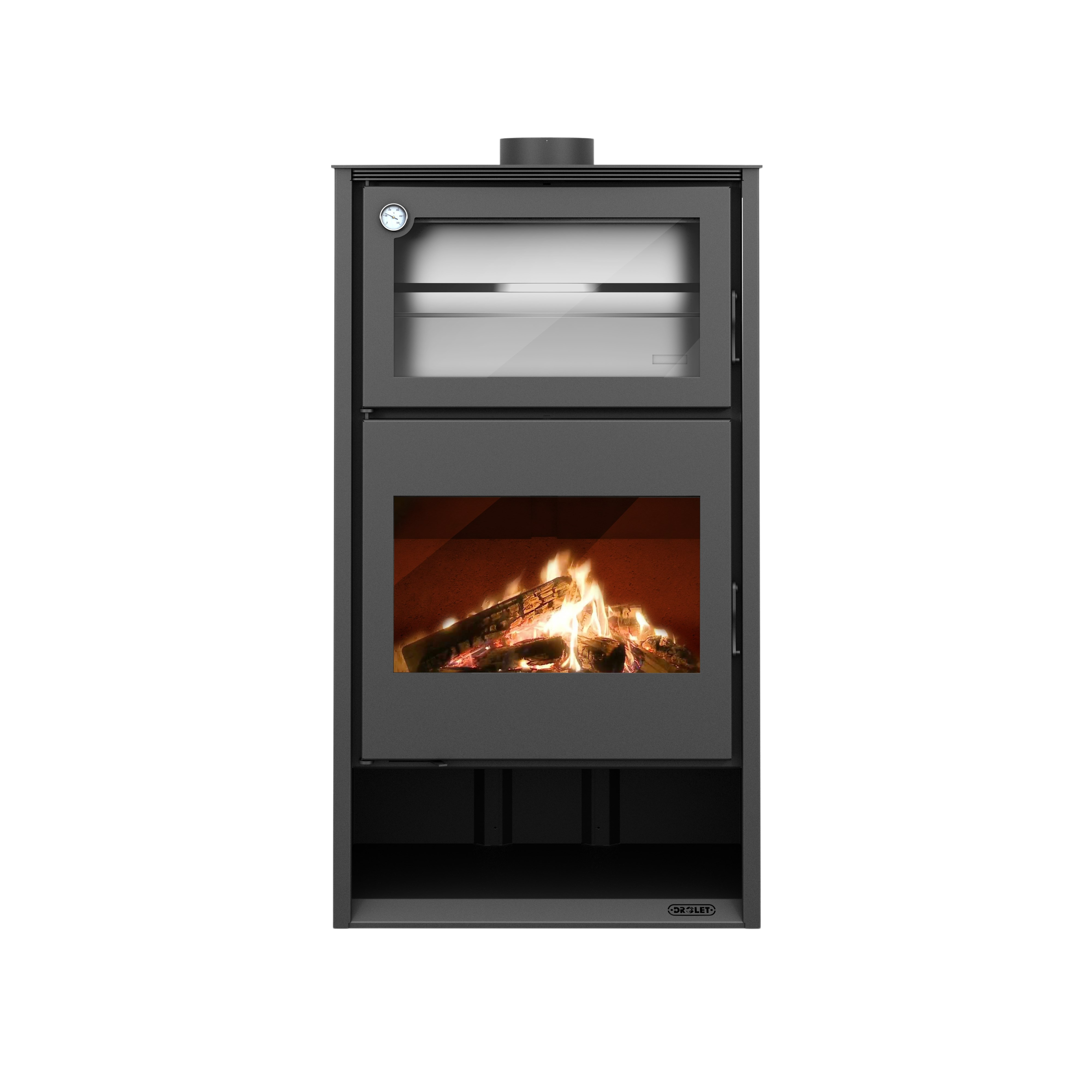 Drolet Atlas DB04810 Efficient Wood Burning Cook Stove for Home & Outdoor Cooking | Perfect for Cabins, Camping & Emergency Preparedness