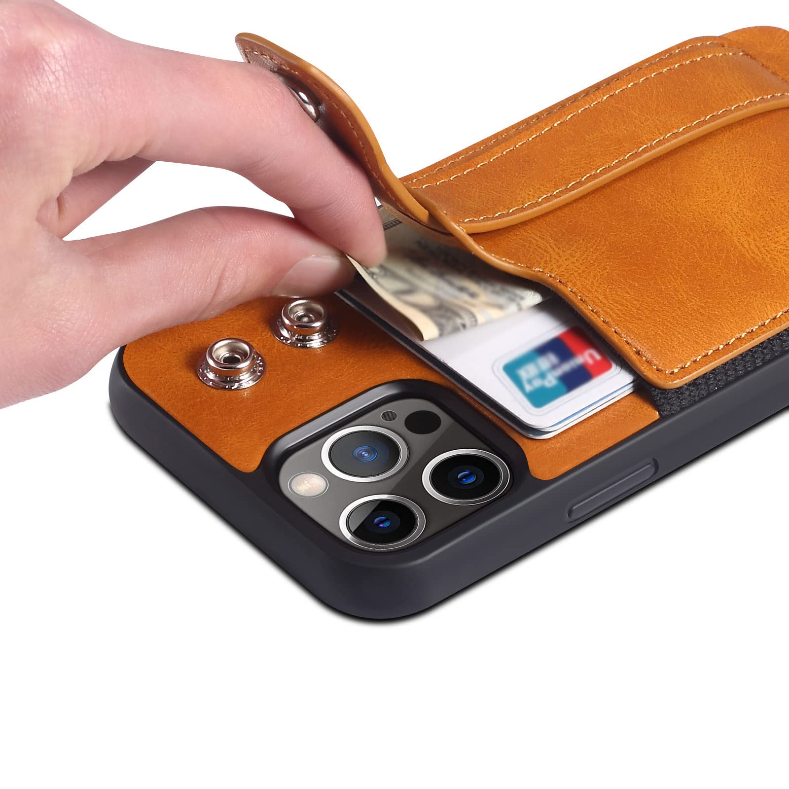 Premium PU Leather Wallet Case for iPhone 13 Pro Max (6.7