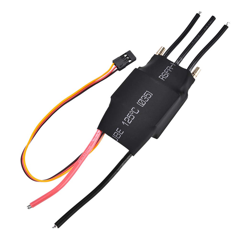 60A RC Boat ESC - Robust Waterproof Electronic Speed Controller with 5V/3A UBEC for RC Model Boats - Perfect for Racing, Hobbyists & Remote Control Boating Enthusiasts
