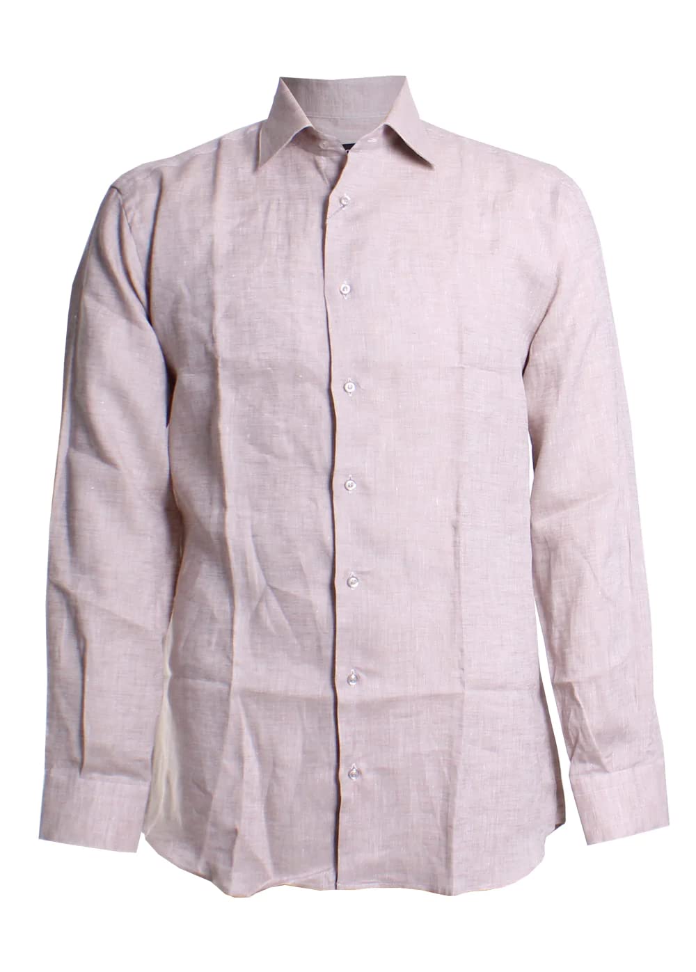 Premium Solid Print Linen Sport Shirt for Men - Breathable Summer Casual Wear - Perfect for Golf, Travel & Outdoor Activities